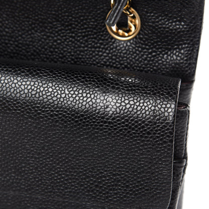 Chanel Caviar Quilted Medium Double Flap Black 9 of 13