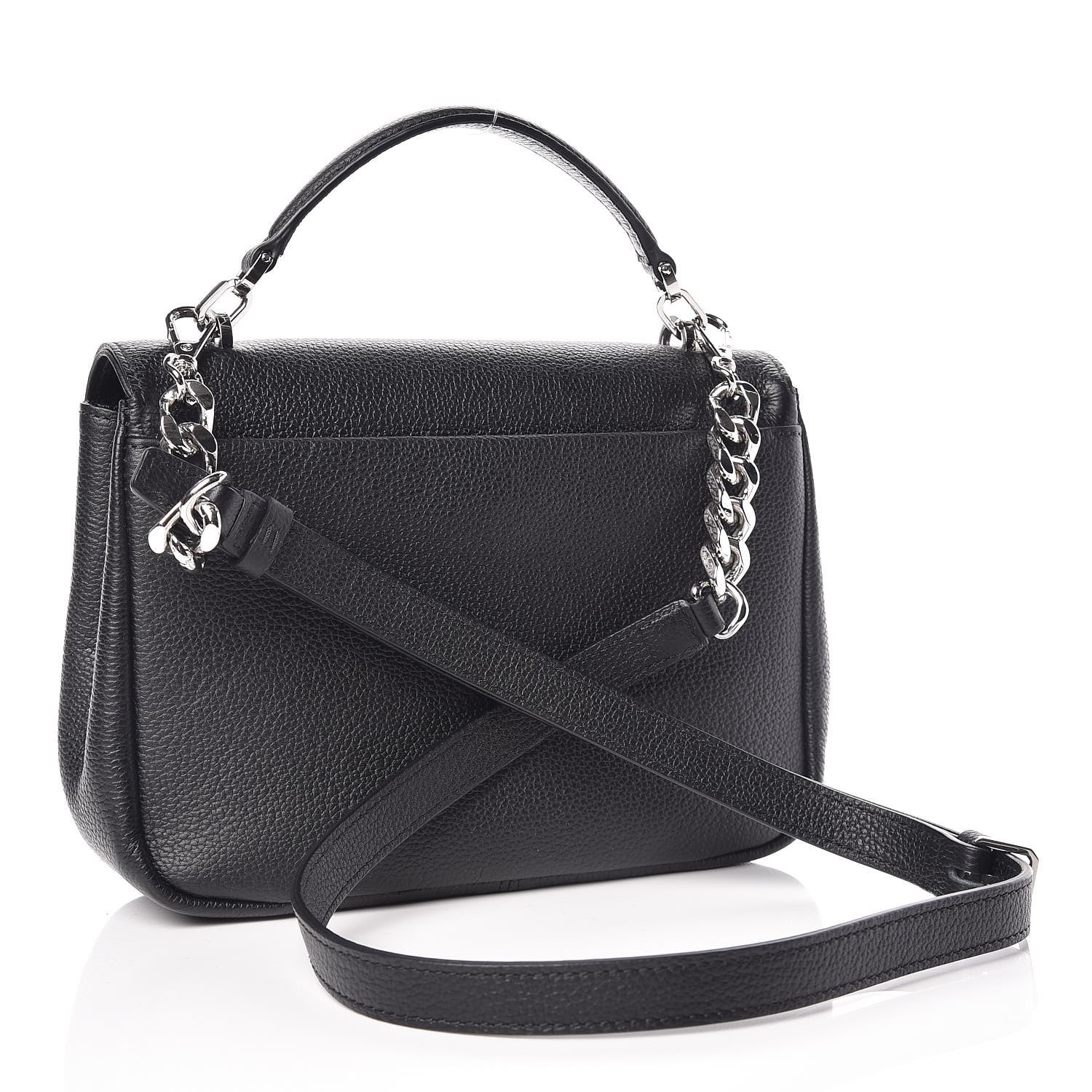 MCM Metallic Grained Calfskin Studded Mini Catherine Crossbody Bag Black 3 of 11