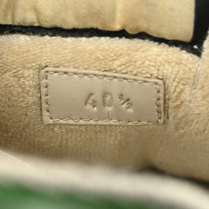 Gucci GG Monogram Nubuck Web Womens Screener Sneakers 40.5 New Sand Dusty Milk Vintage Green 8 of 9