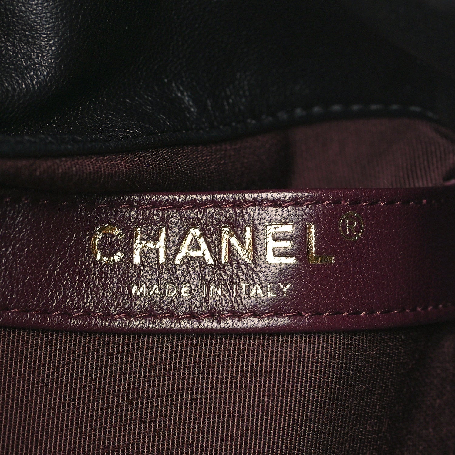 Chanel Lambskin Bucket Chain Drawstring Bag Black 6 of 10