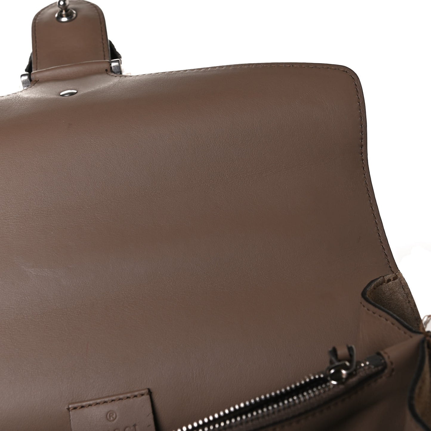 Suede Small Dionysus Shoulder Bag Taupe