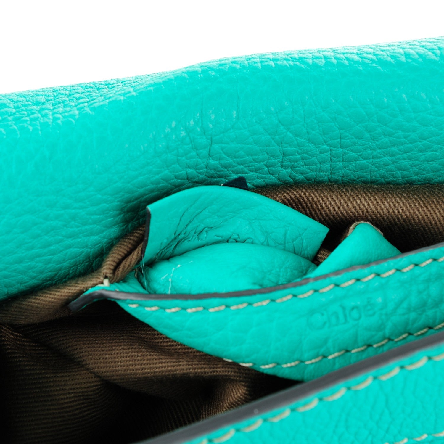 Chloe Calfskin Mini Marcie Round Crossbody Bag Jade Green 7 of 8