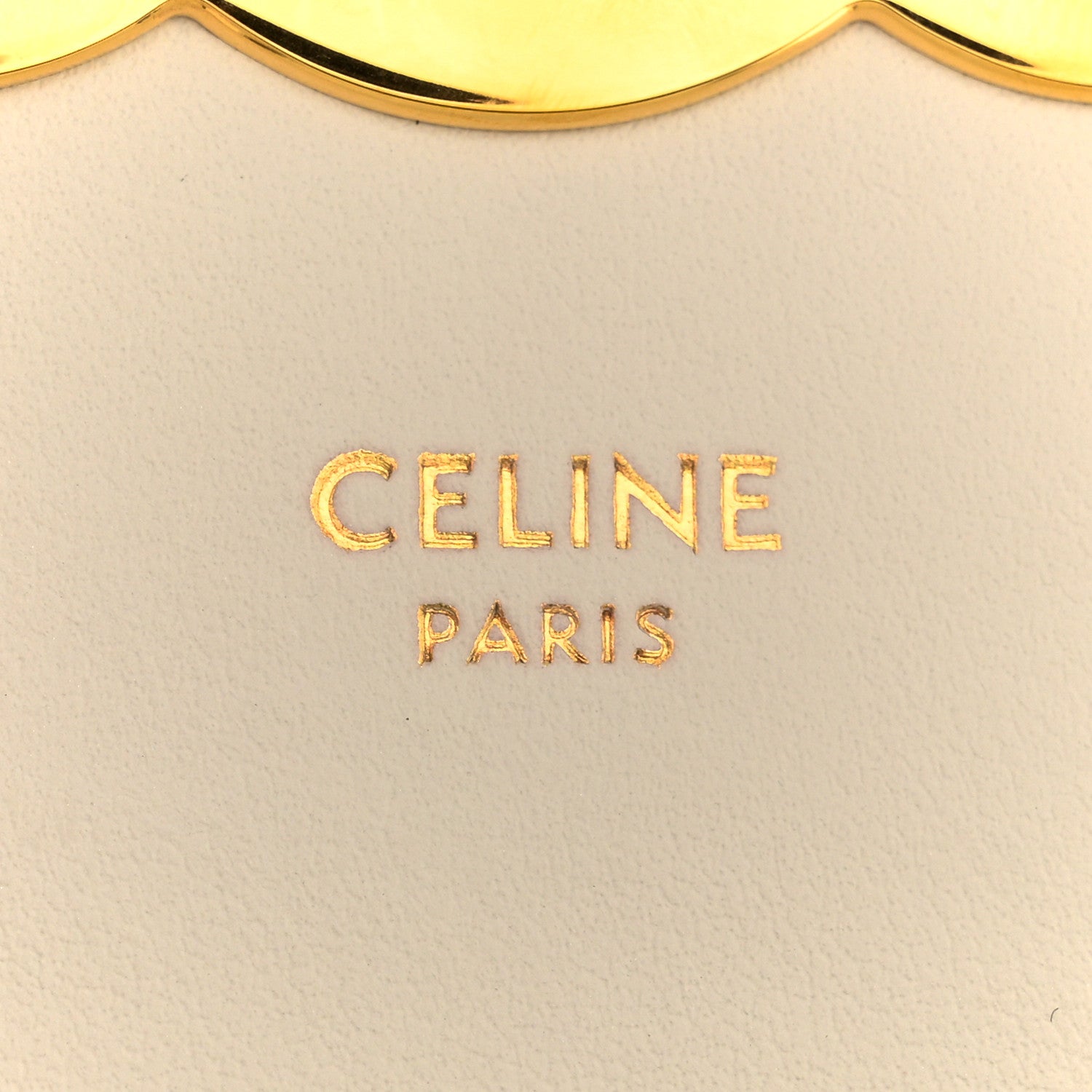 Celine Shiny Calfskin Mini Triomphe Chalk 6 of 14