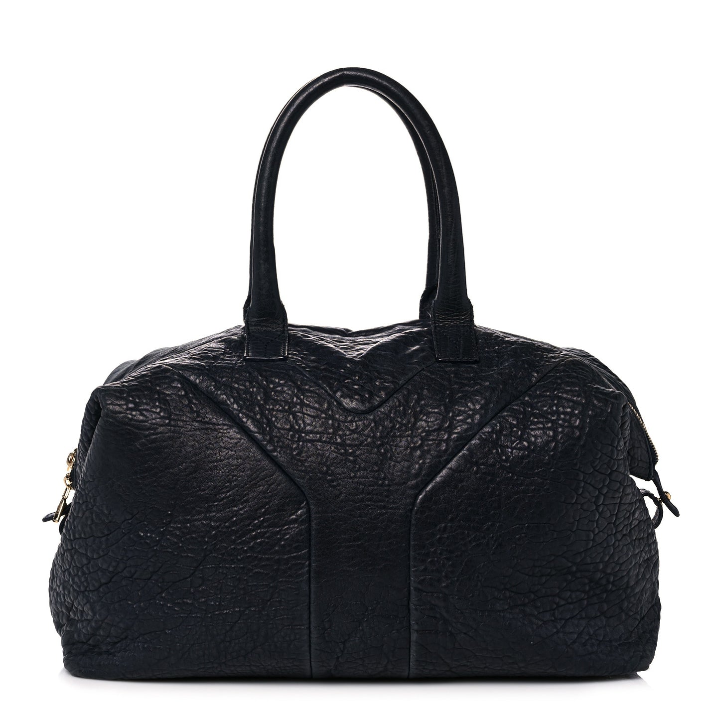 Pebbled Lambskin Medium Easy Sac Black