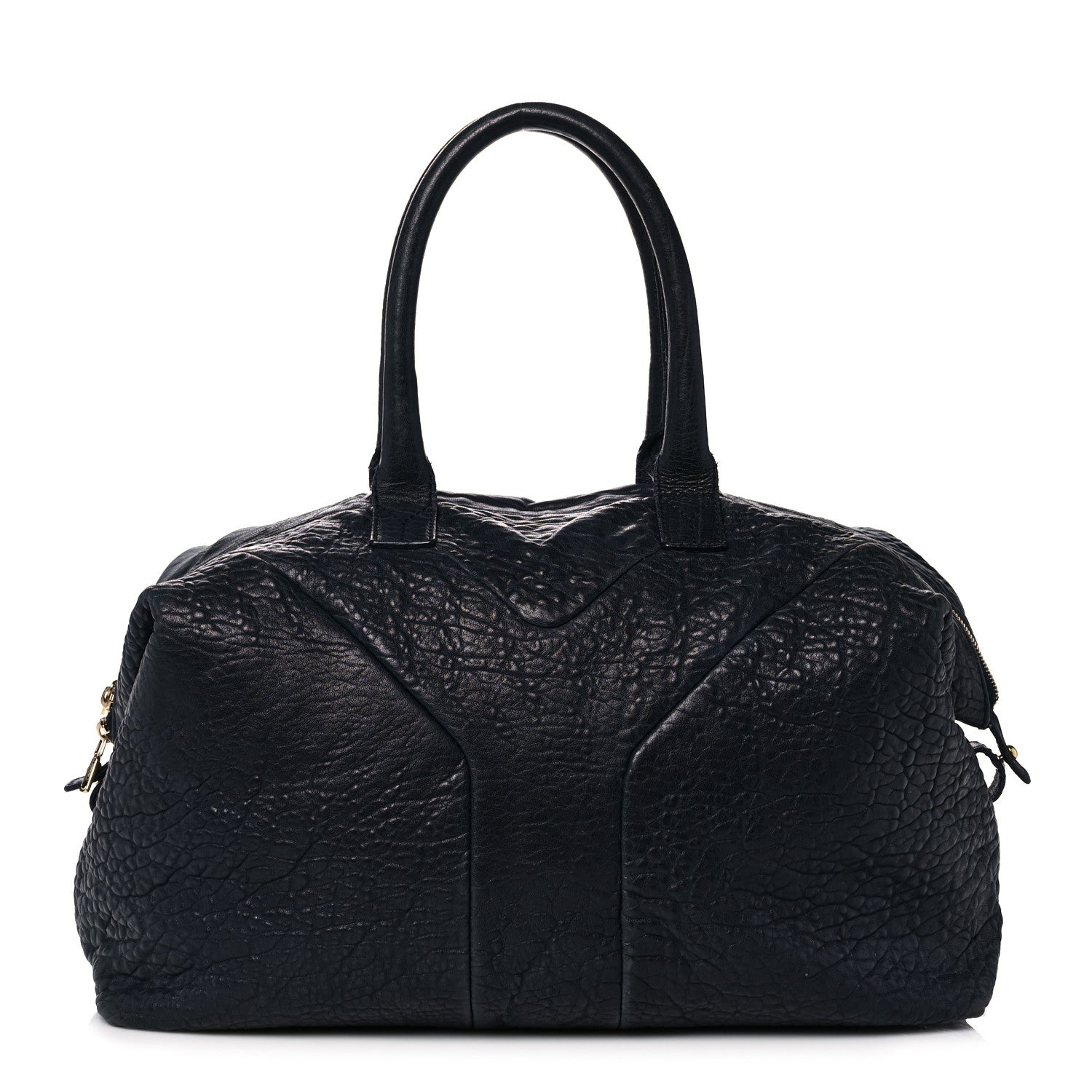 Saint Laurent Pebbled Lambskin Medium Easy Sac Black 1 of 17