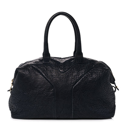 Saint Laurent Pebbled Lambskin Medium Easy Sac Black 1 of 17