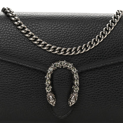 Gucci Calfskin Mini Dionysus Chain Wallet Black 8 of 10