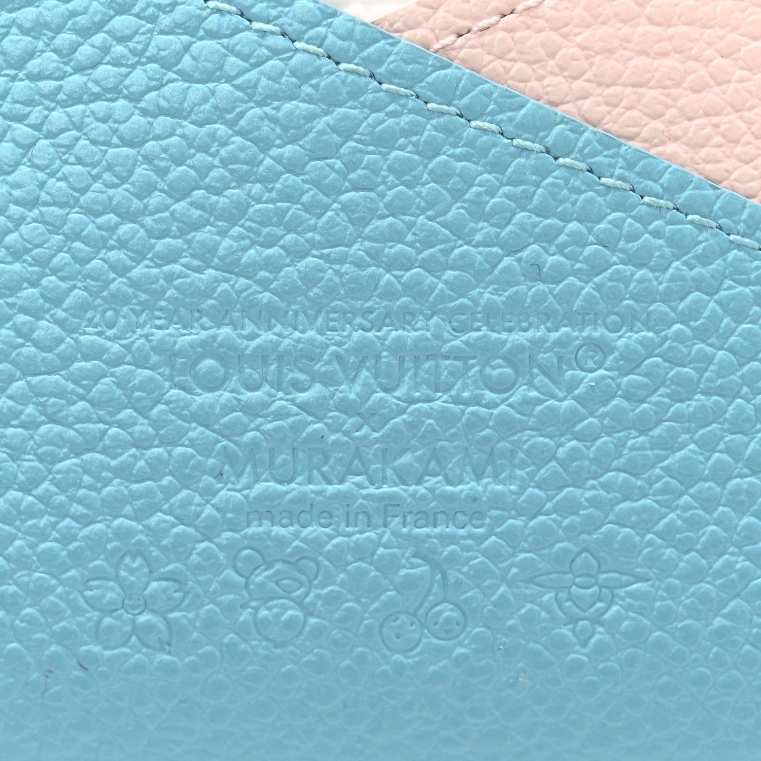 Louis Vuitton LV X TM Monogram Multicolor Criss-Cross Card Holder Kabira Blue Rose 6 of 7