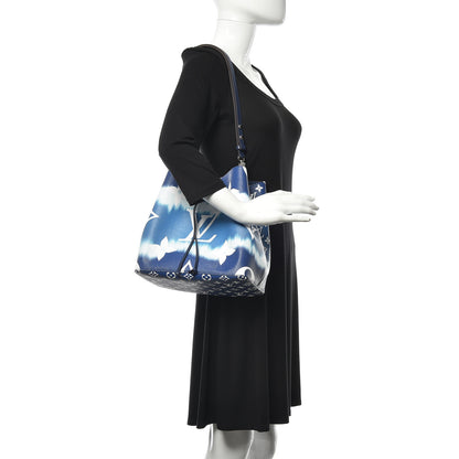 Louis Vuitton Monogram Escale Neonoe MM Blue 2 of 11