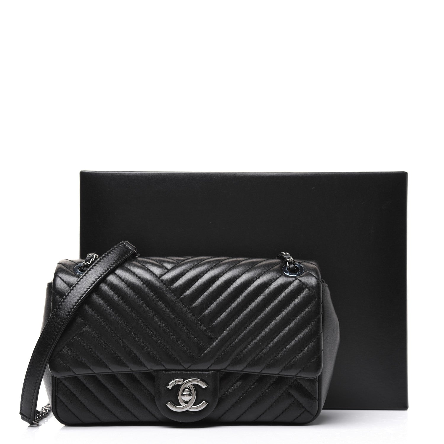 Chanel Lambskin Small CC Crossing Flap Black 17 of 17