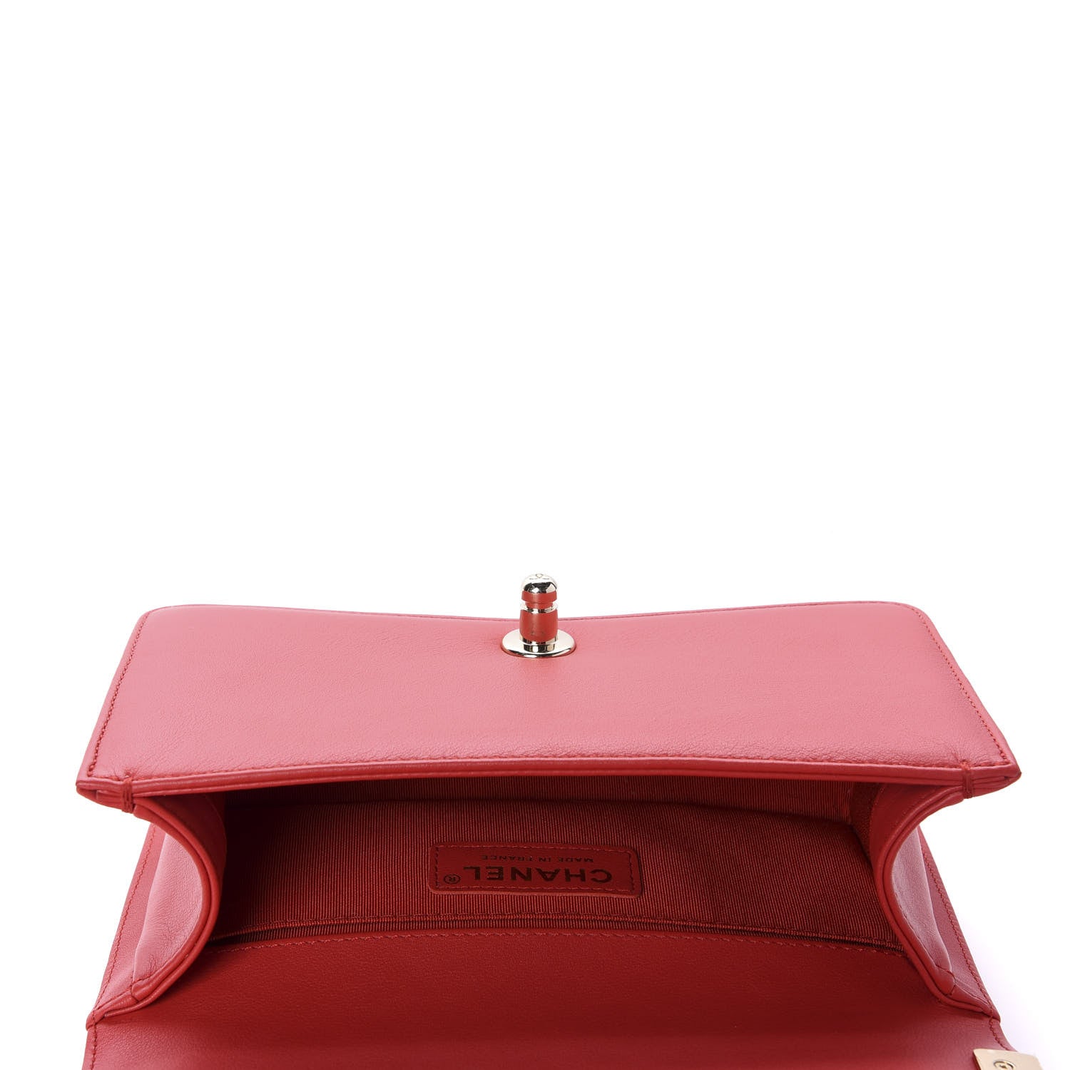 Chanel Lambskin Quilted Small Boy Flap Red 5 of 13