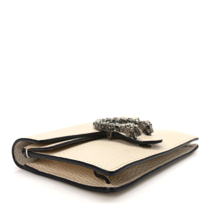 Gucci Dollar Calfskin Crystal Super Mini Dionysus Shoulder Bag Mystic White Black Diamond 4 of 9