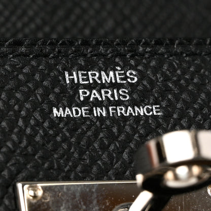 Hermes Epsom Kelly Wallet To Go Black 6 of 9