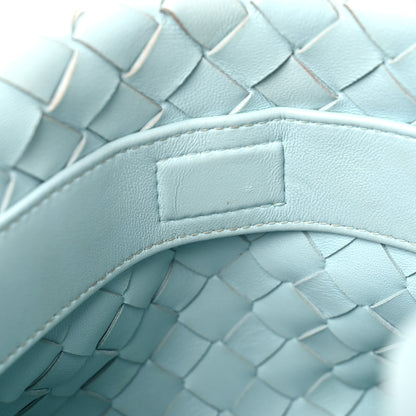 Bottega Veneta Nappa Intrecciato Tie Shoulder Bag Blue 7 of 18
