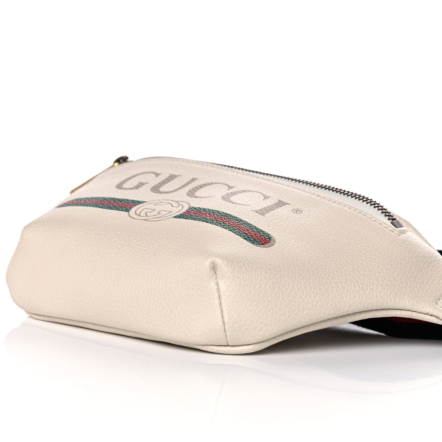Gucci Grained Calfskin Small Logo Belt Bag White 10 of 10