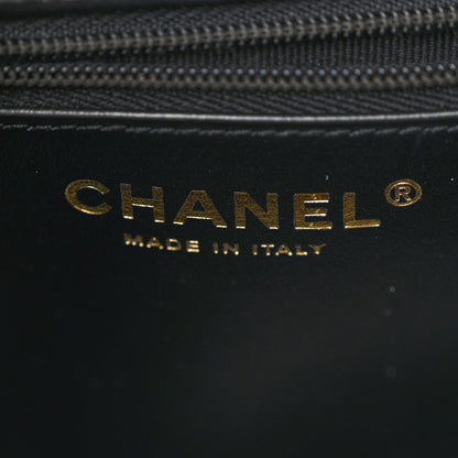 Chanel Shiny Aged Calfskin Quilted Nano Kelly Shopper Black 6 of 11