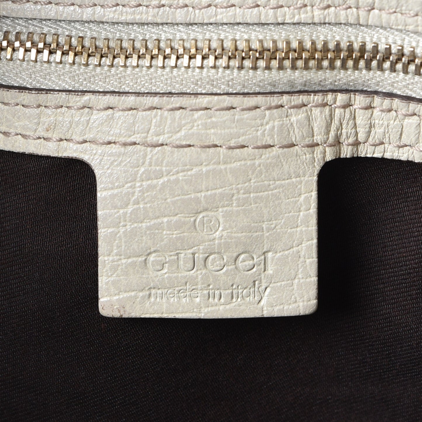 Monogram Large Horsebit Chain Hobo Off White