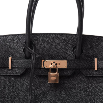 Hermes Togo Birkin 30 Black 10 of 11