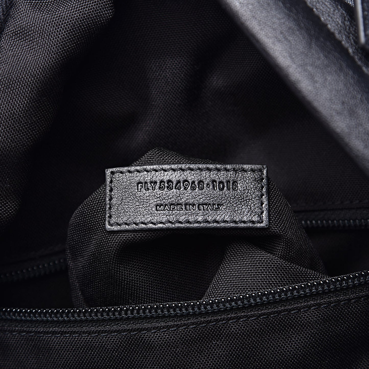 Calfskin Bandana Stud City Backpack Black