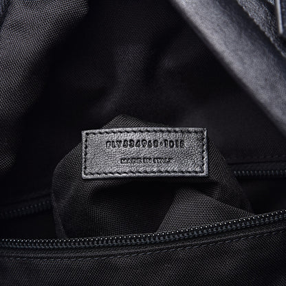 Saint Laurent Calfskin Bandana Stud City Backpack Black 6 of 13