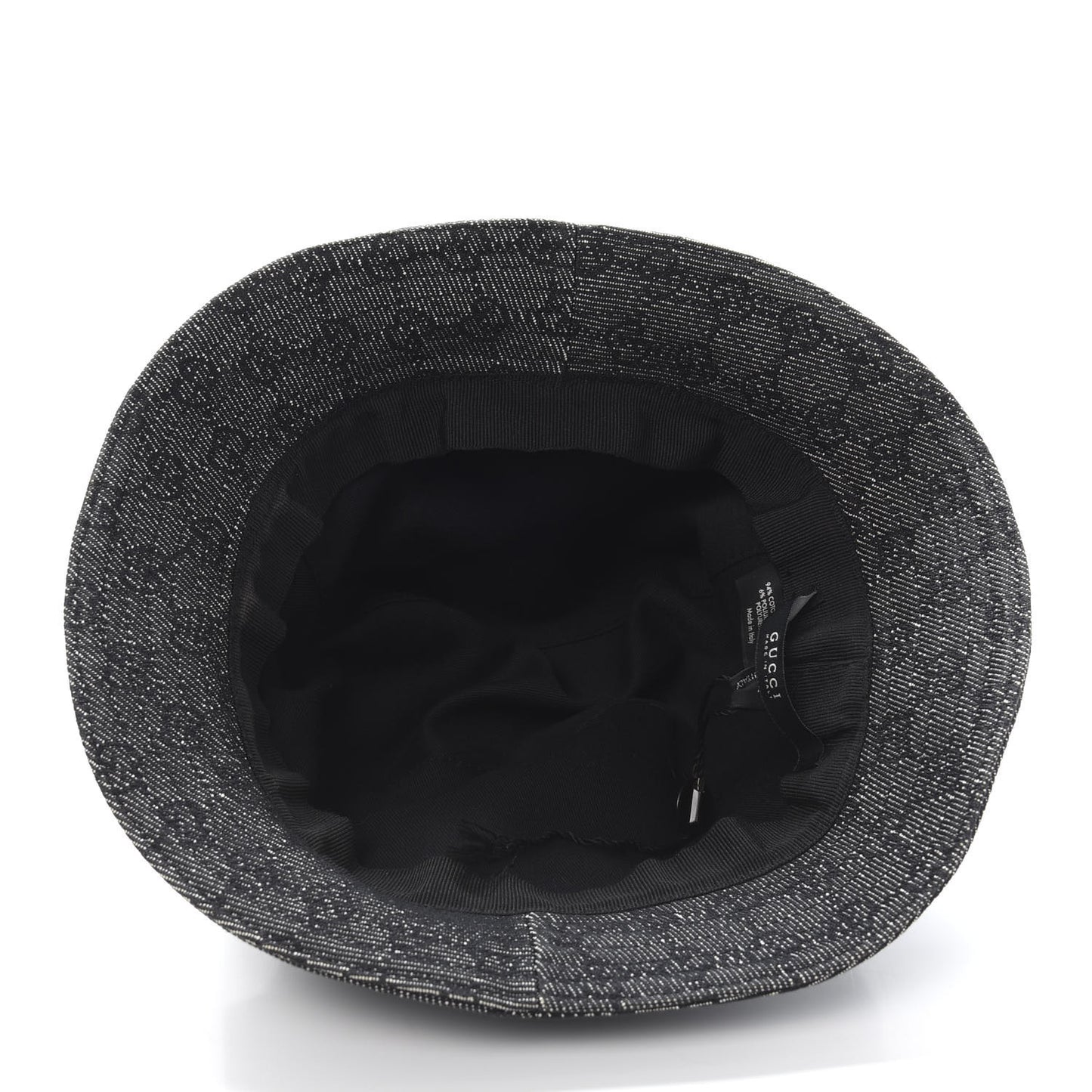 GG Monogram Bucket Hat M Black