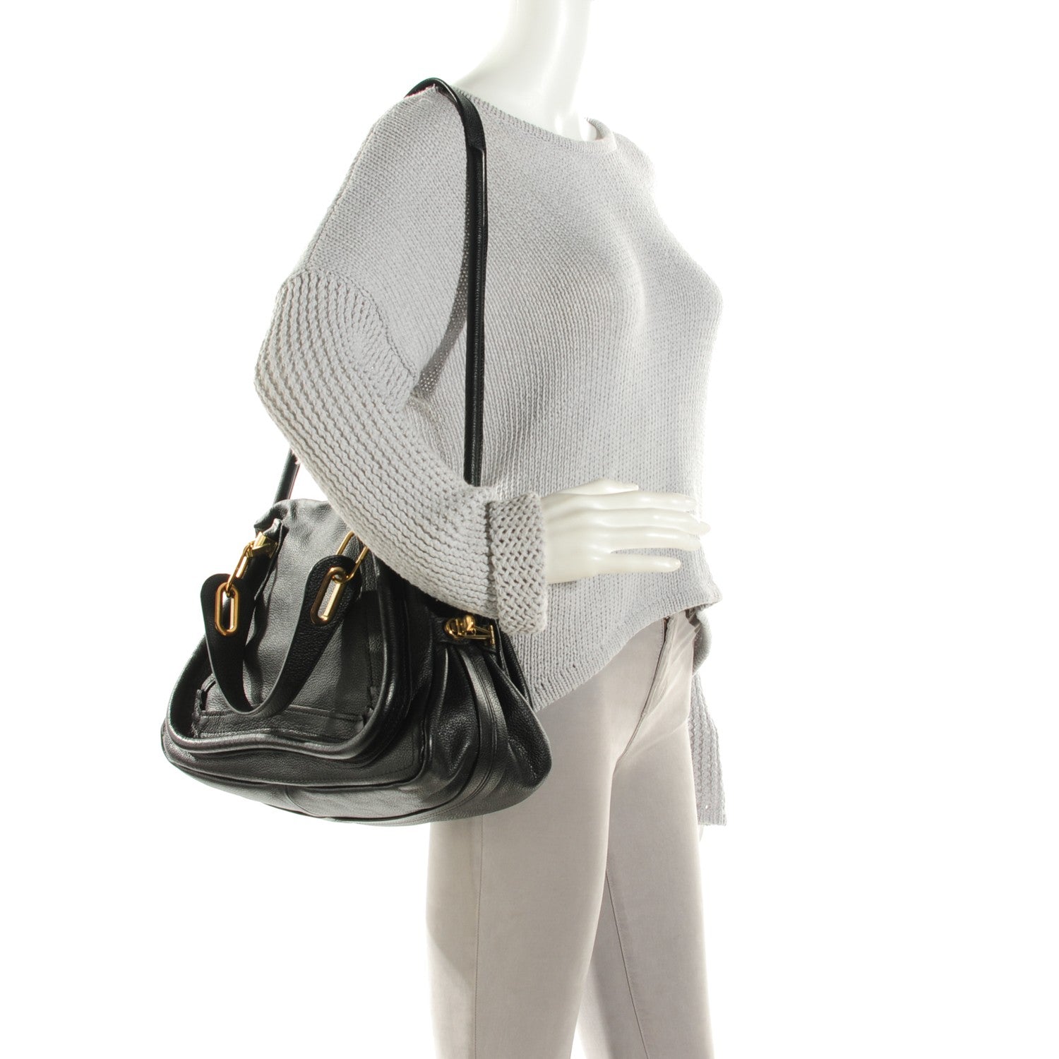 Chloe Calfskin Medium Paraty Black 2 of 8