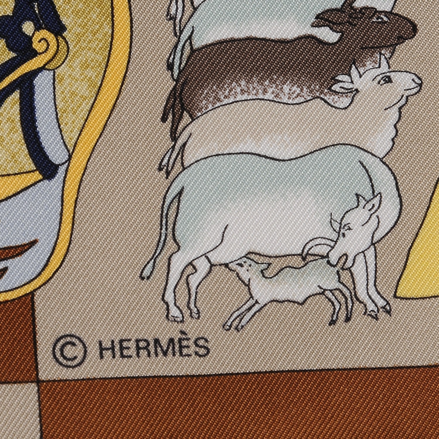 Hermes Silk Fantaisies Indiennes Scarf 90 5 of 7