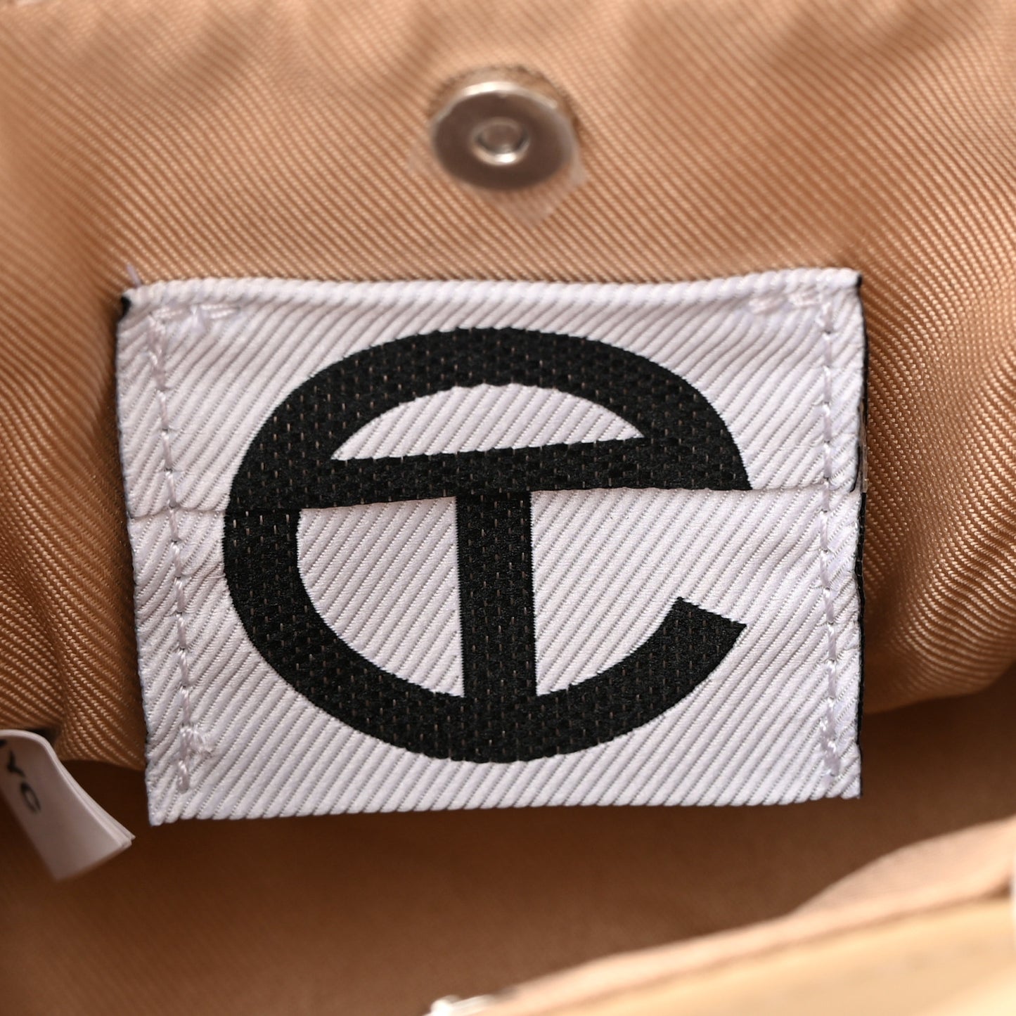 Vegan Leather Small Shopping Bag Cream