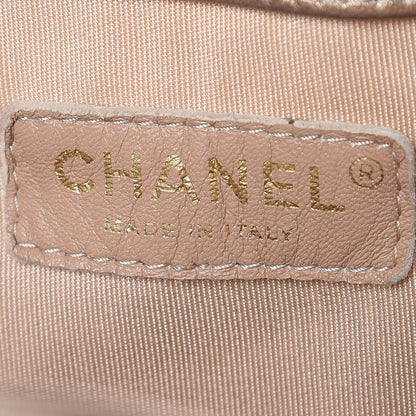 Chanel Metallic Lambskin Coco Pleats Drawstring Bag Gold 6 of 13
