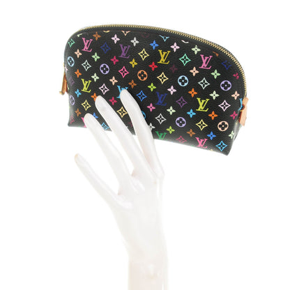 Louis Vuitton Monogram Multicolor Cosmetic Pouch Black Grenade 2 of 6