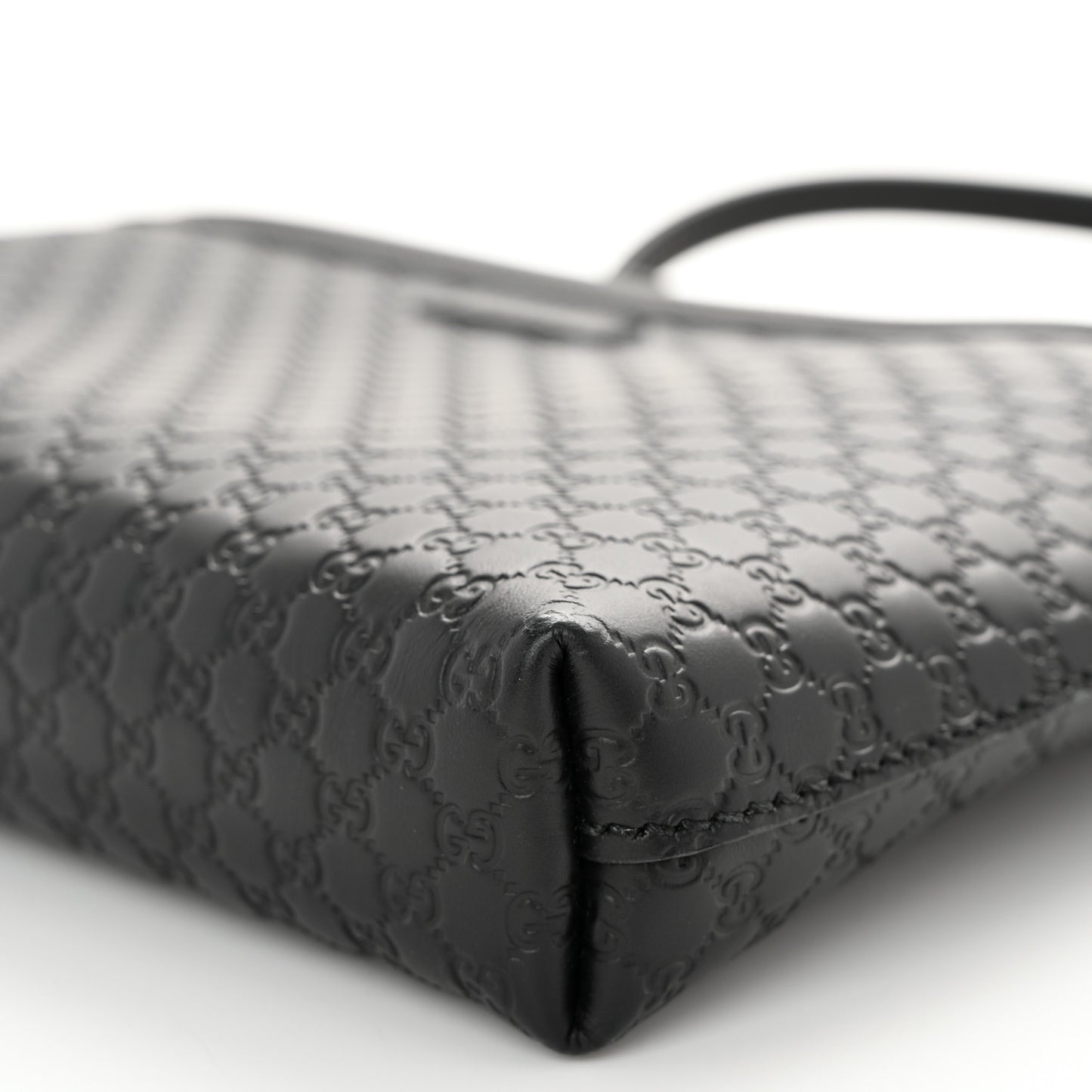 Microguccissima Flat Crossbody Black