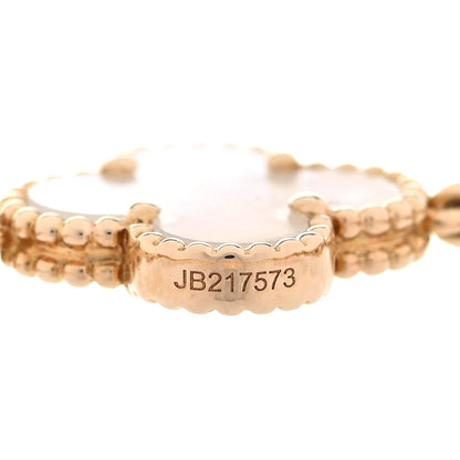 Van Cleef & Arpels 18K Yellow Gold Mother of Pearl 5 Motifs Vintage Alhambra Bracelet 5 of 5