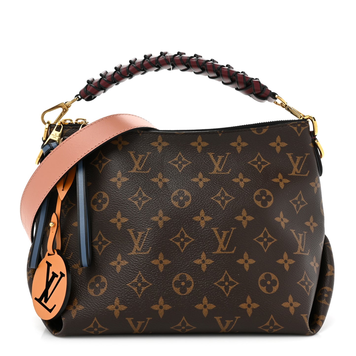 Monogram Beaubourg Hobo Mini Bordeaux Red Peach Safran Jean Blue