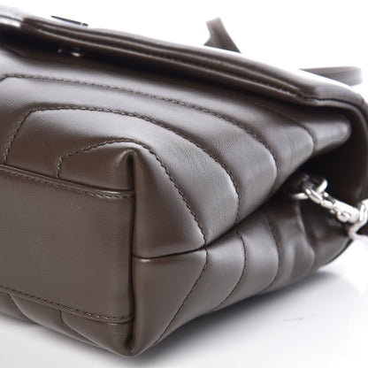 Saint Laurent Calfskin Y Quilted Monogram Toy Loulou Crossbody Bag Faggio 9 of 9