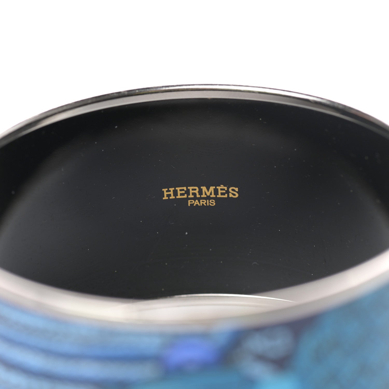 Hermes Enamel Printed Brandebourgs Extra Wide Bracelet 70 4 of 6