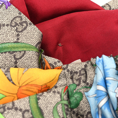 Gucci Silk Monogram Flora Print Headband M Red 4 of 6