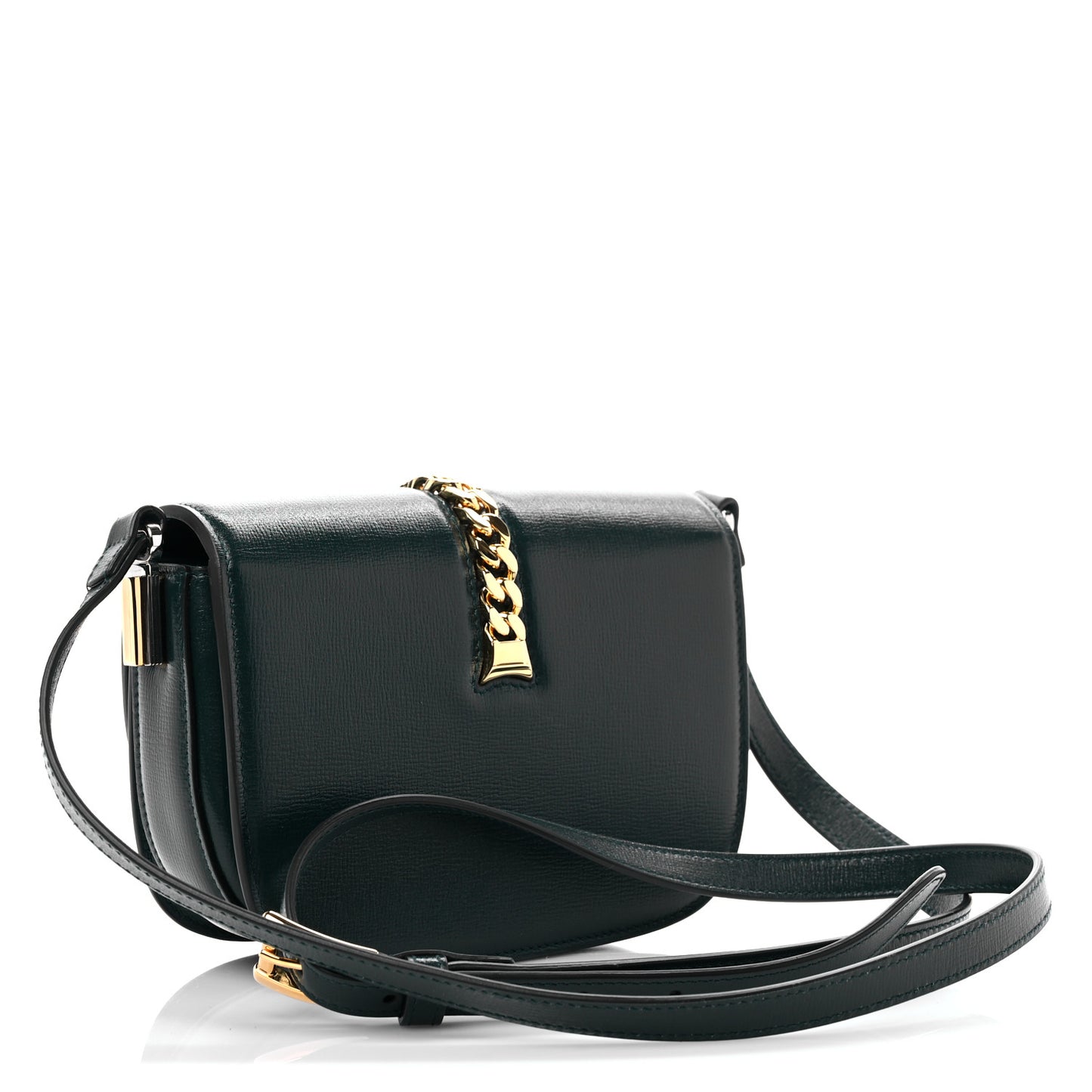 Azalea Calfskin Mini Sylvie 1969 Flap Messenger Bag Green