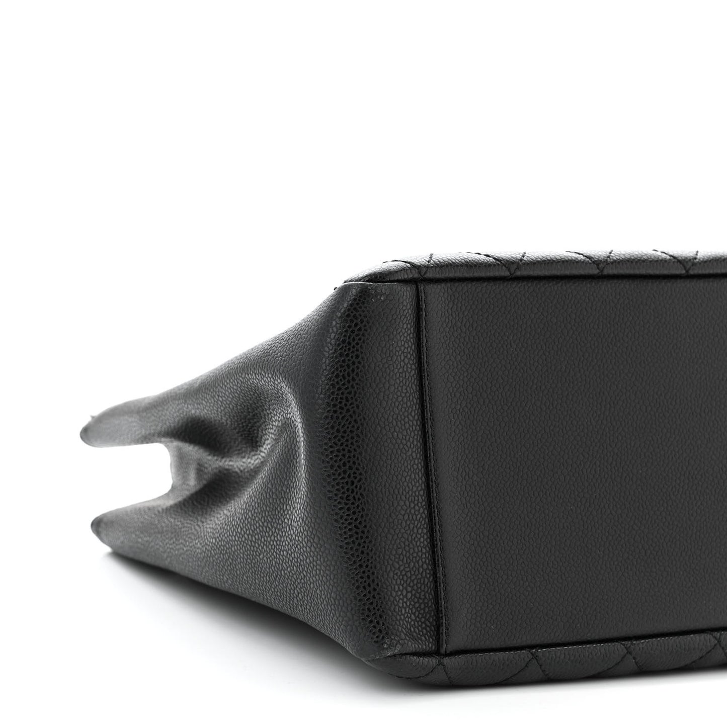 Caviar Quilted Grand Shopping Tote GST Black