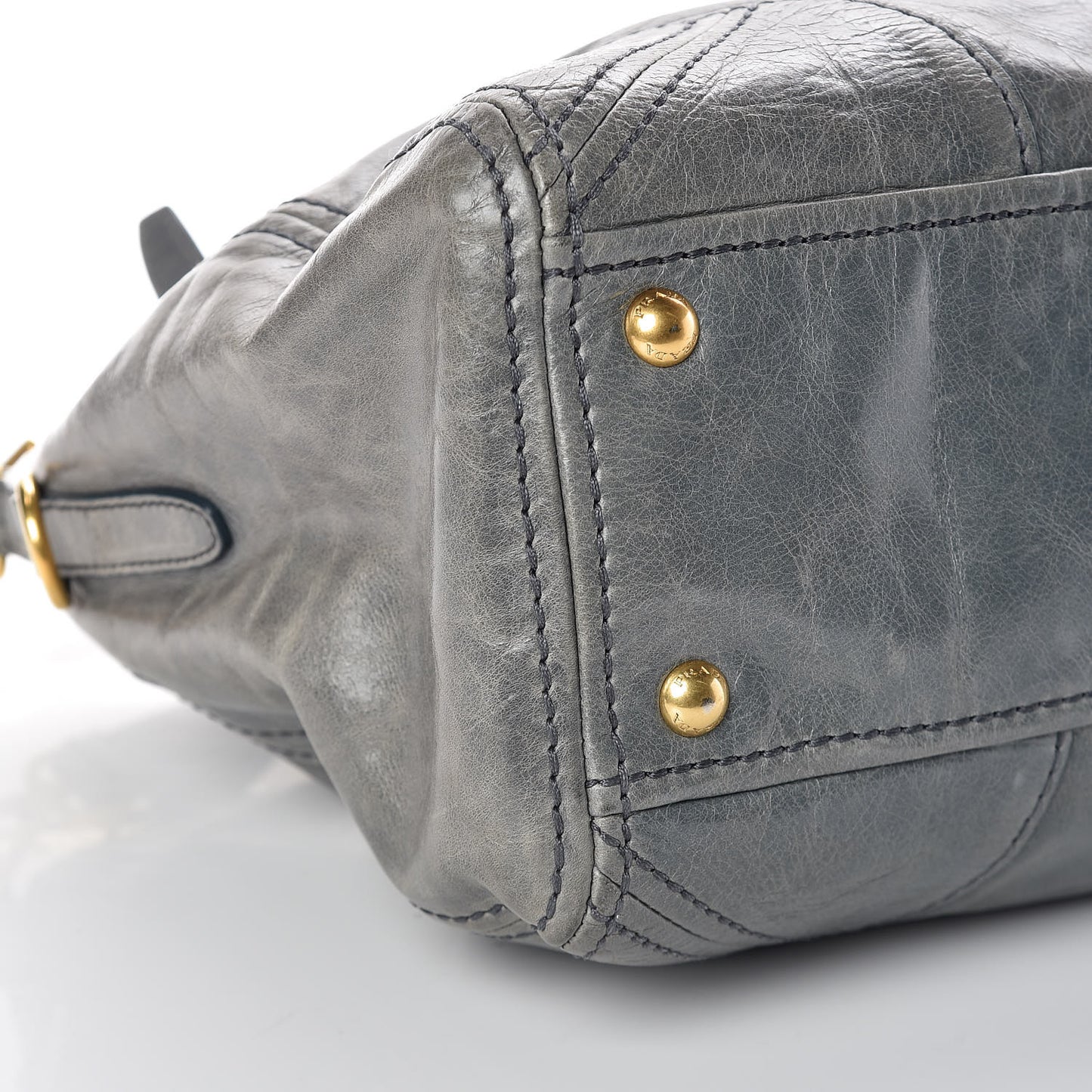 Vitello Shine Shopping Satchel Avio
