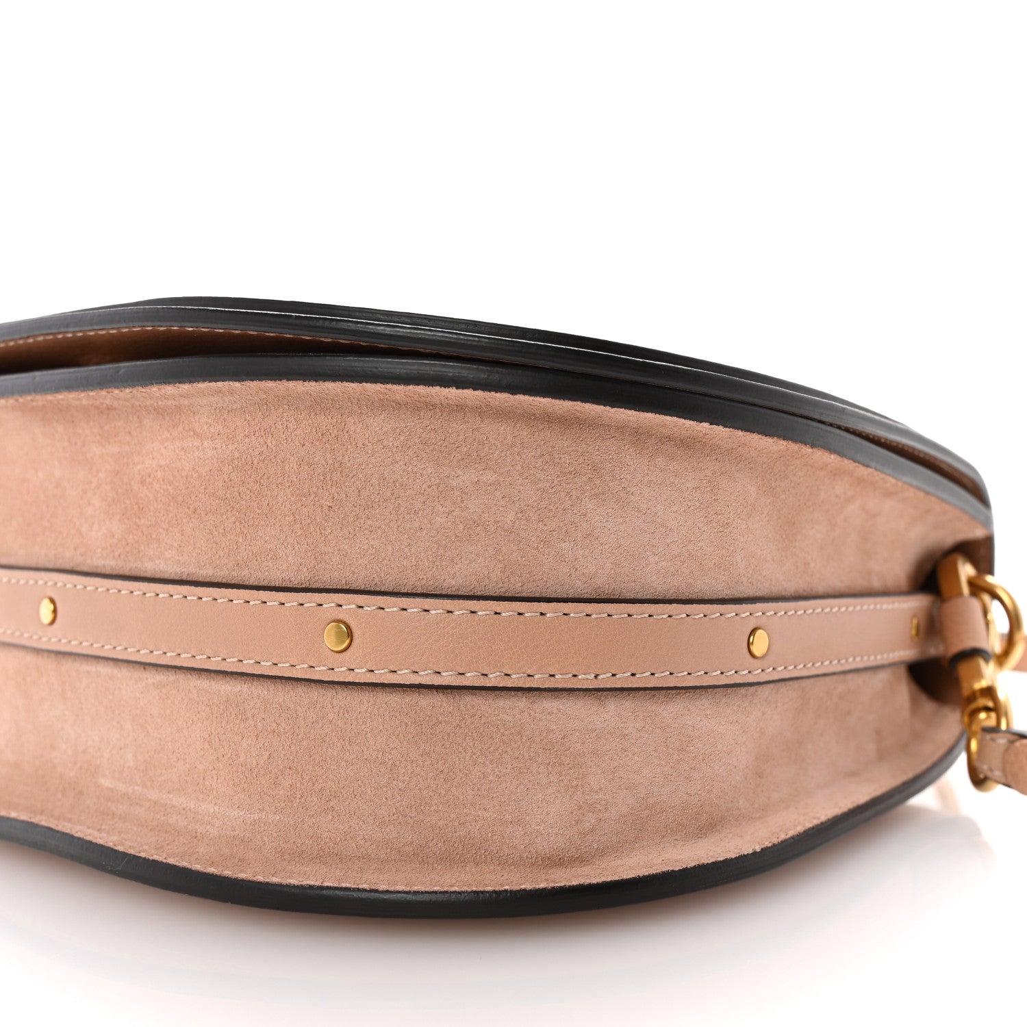 Chloe Calfskin Suede Medium Nile Bracelet Bag Biscotti Beige 10 of 10