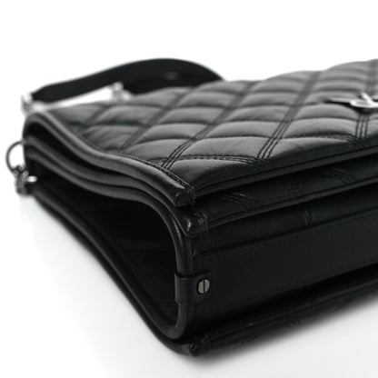 Saint Laurent Lambskin Quilted Small Becky Chain Bag Black 7 of 10