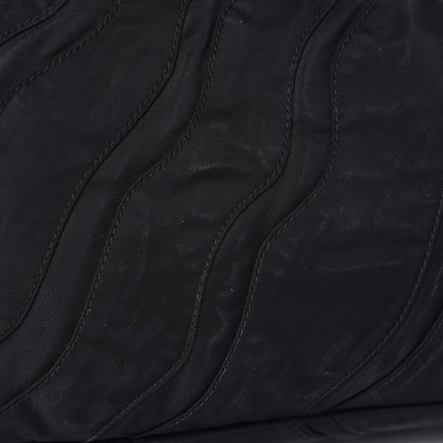 Tessuto Nylon Stripes Tote Black