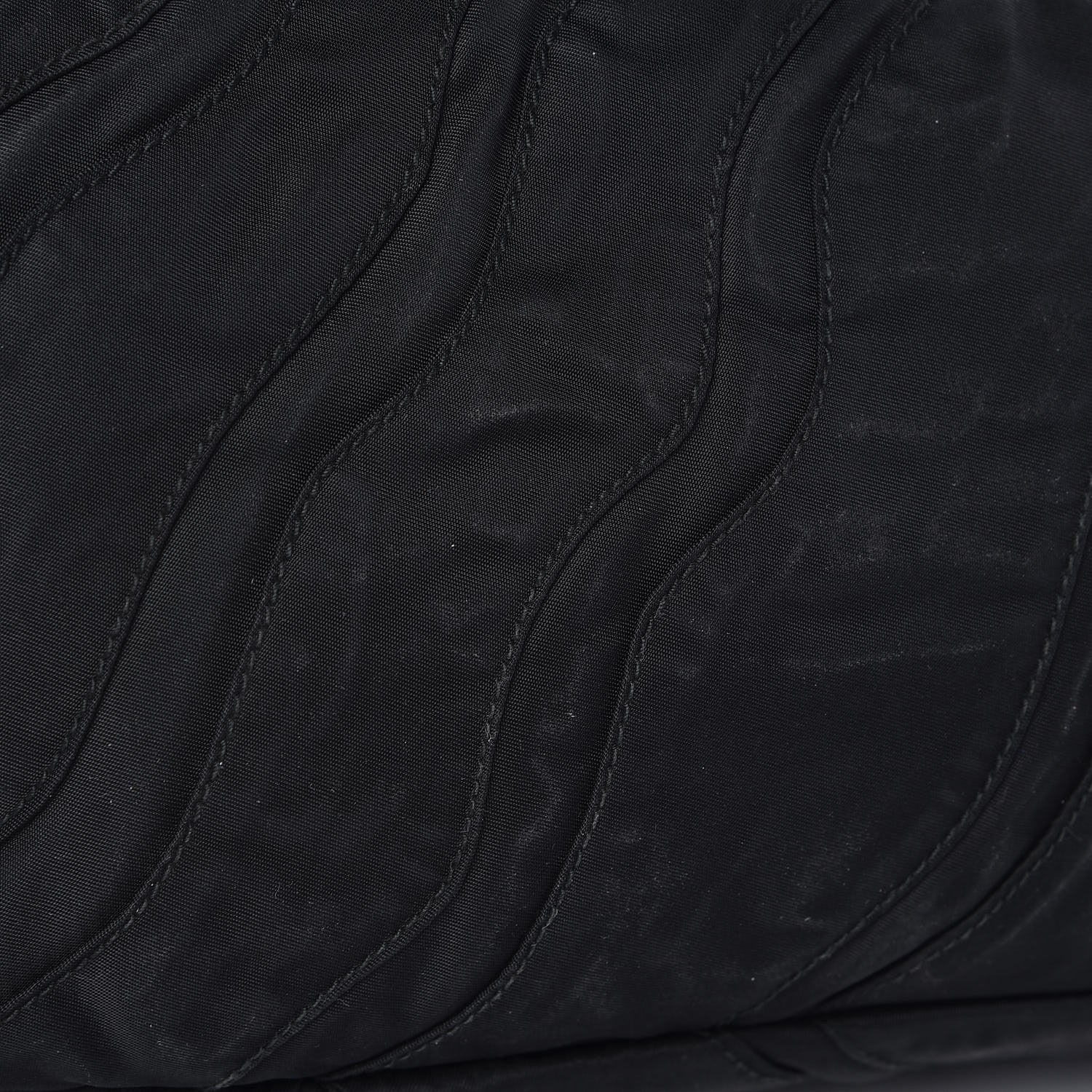 Prada Tessuto Nylon Stripes Tote Black 9 of 9