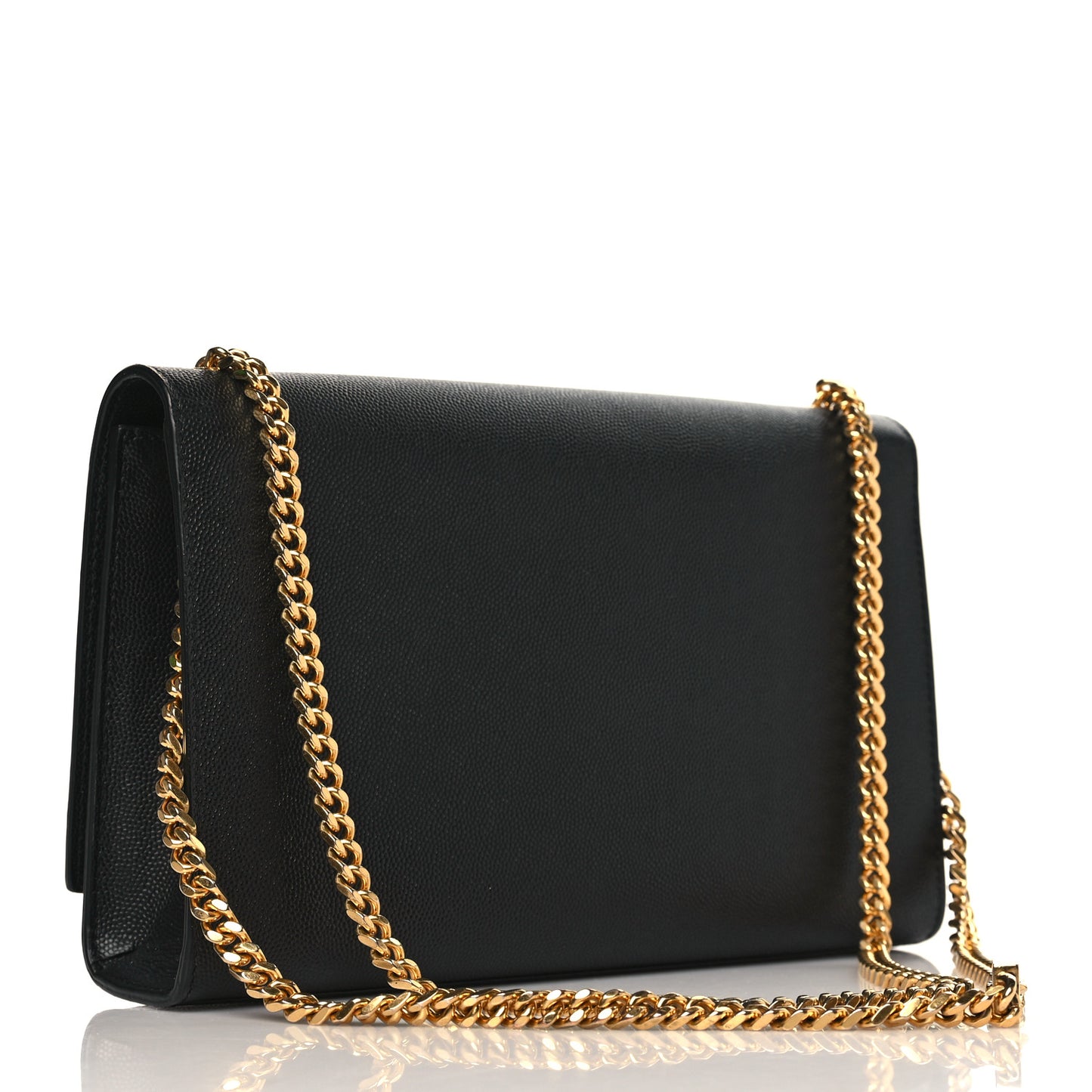 Grain De Poudre Medium Classic Monogram Kate Satchel Black