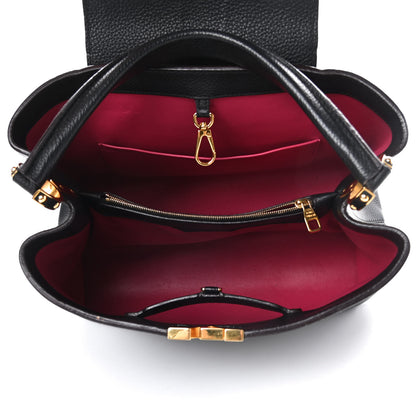 Louis Vuitton Taurillon Capucines MM Cobalt Fuchsia 5 of 17