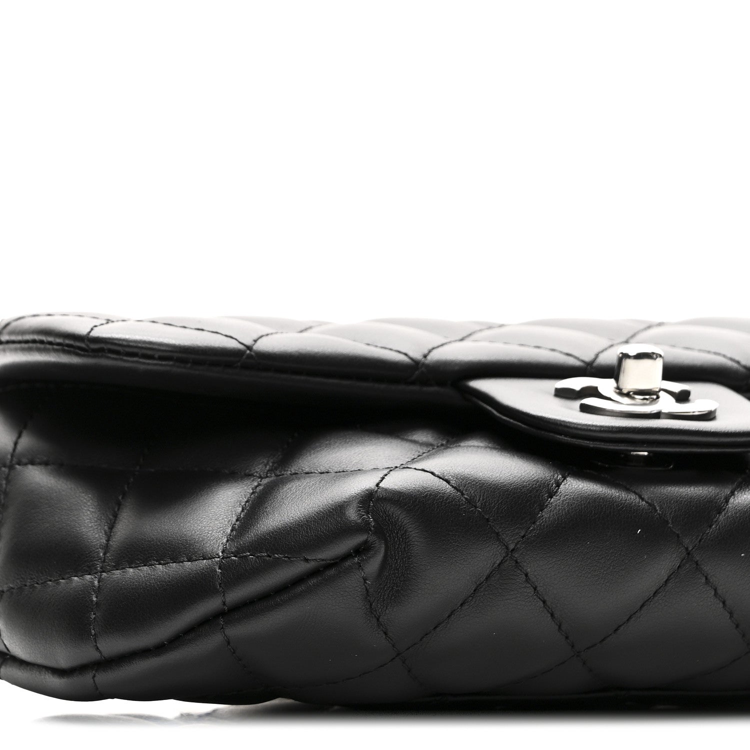 Chanel Calfskin Quilted CC Uniform Flap Belt Bag Black 9 of 10