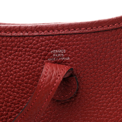 Hermes Taurillon Clemence Evelyne TPM Rouge H 5 of 10
