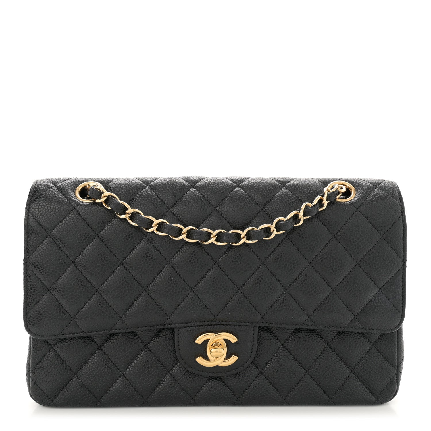 Chanel Caviar Quilted Medium Double Flap Black 1 of 11
