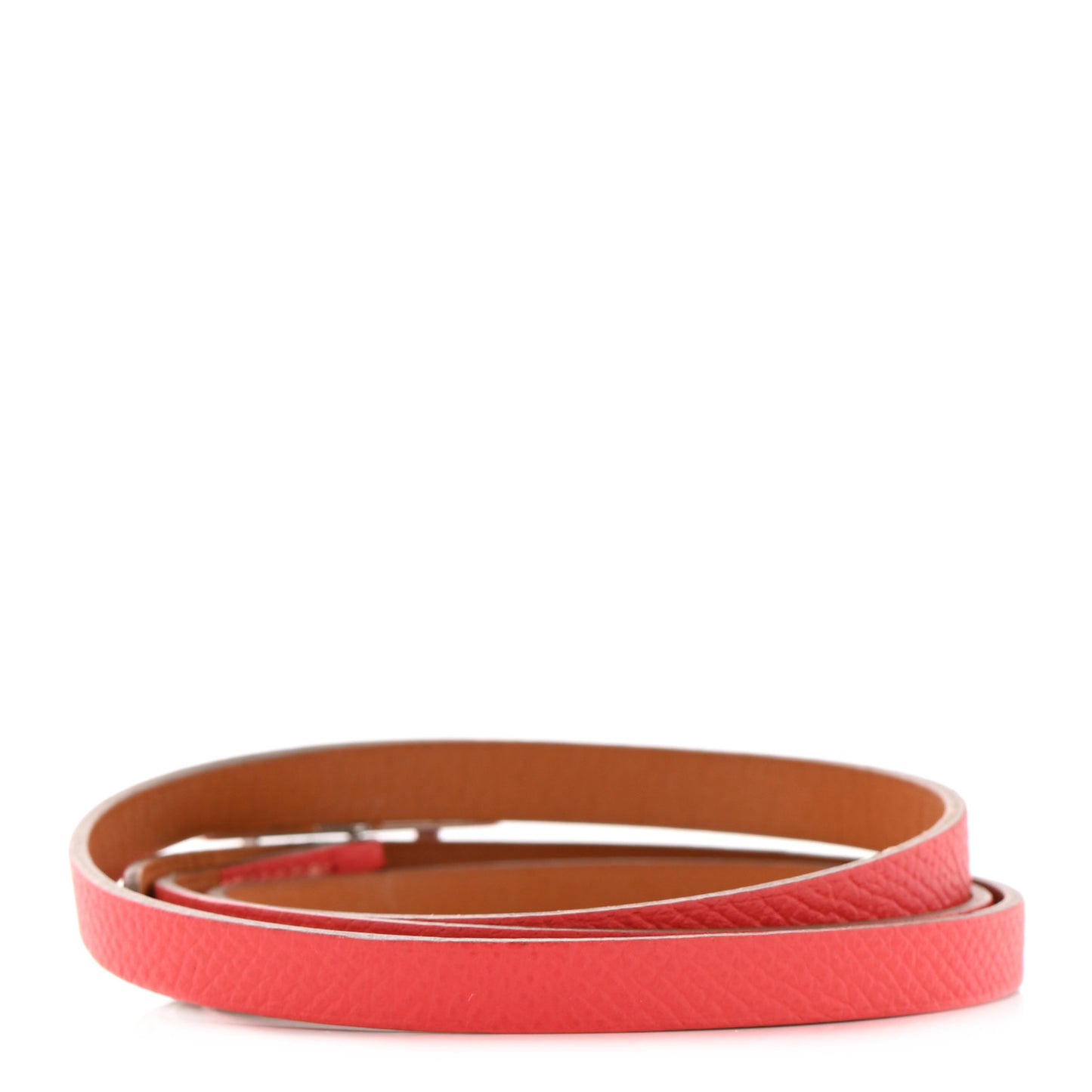 Epsom Hapi 3 MM Triple Tour Wrap Bracelet L Rose Jaipur