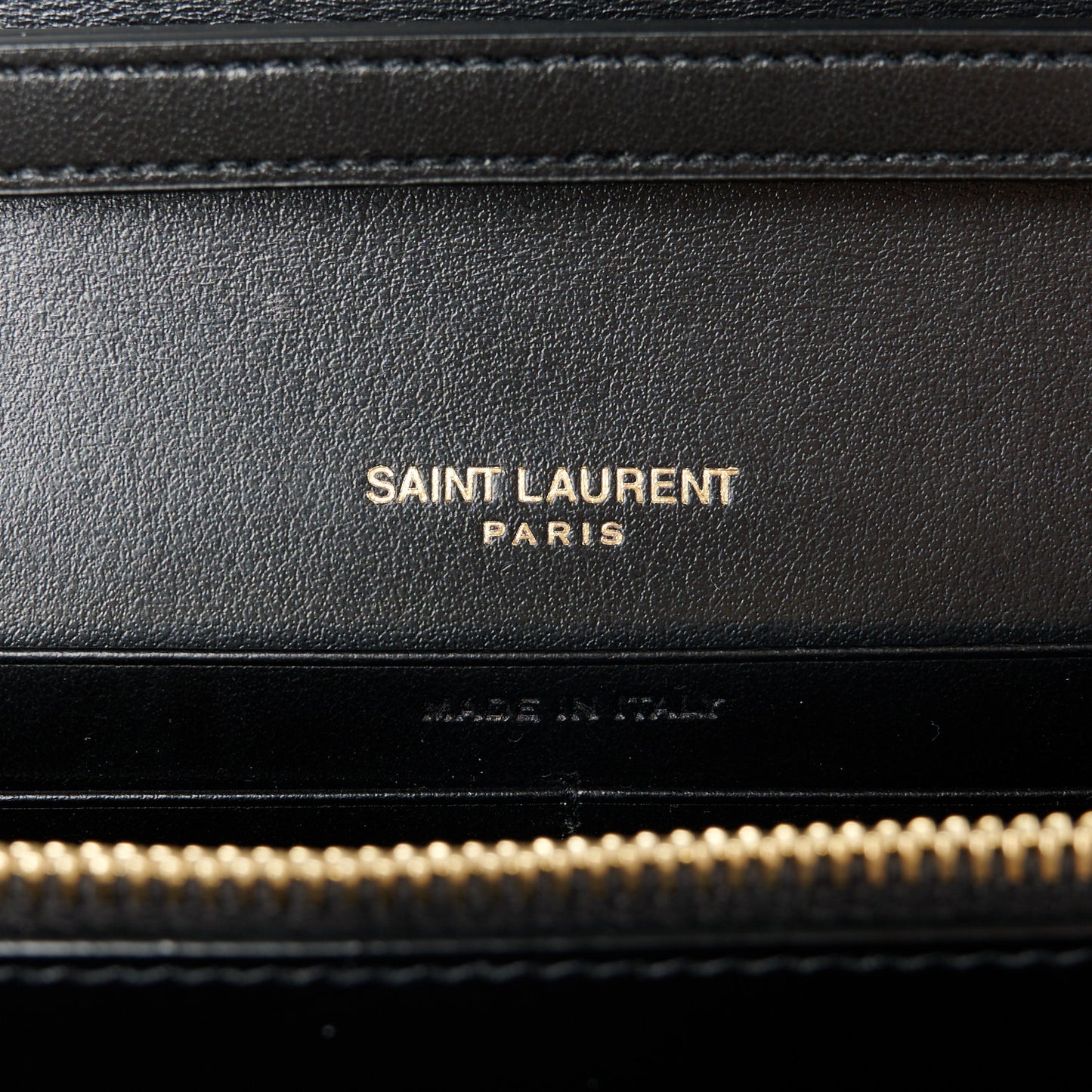Calfskin Crocodile Embossed Cassandre Wallet On Chain WOC Black